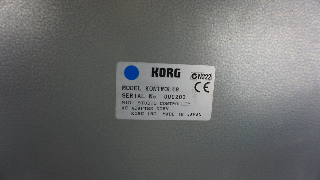 Korg Kontrol 49 Midi Studio Controller w/ Power Supply