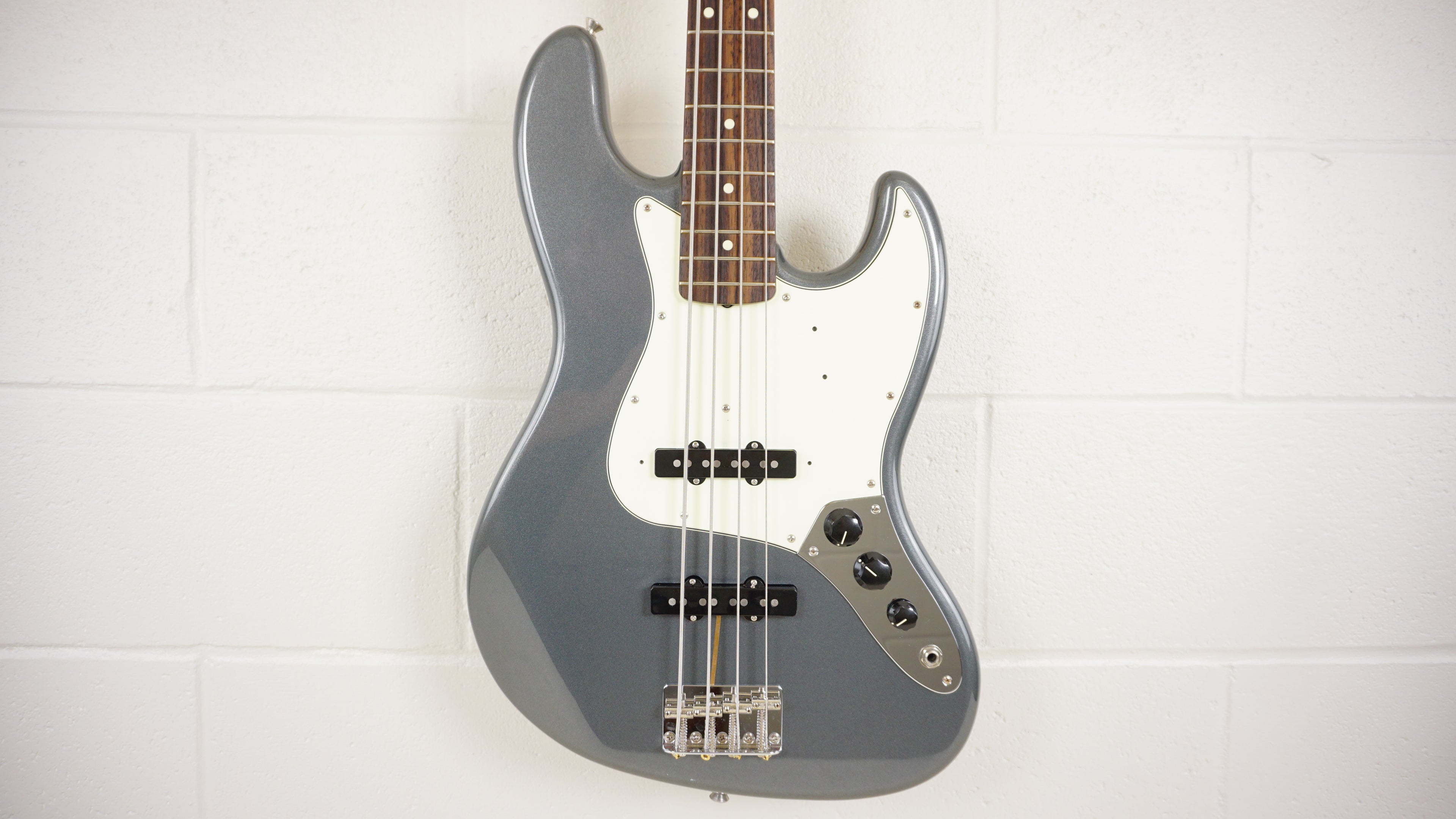 Fender Japan Hybrid 60s Jazz Bass 2019 - Charcoal Frost Metallic