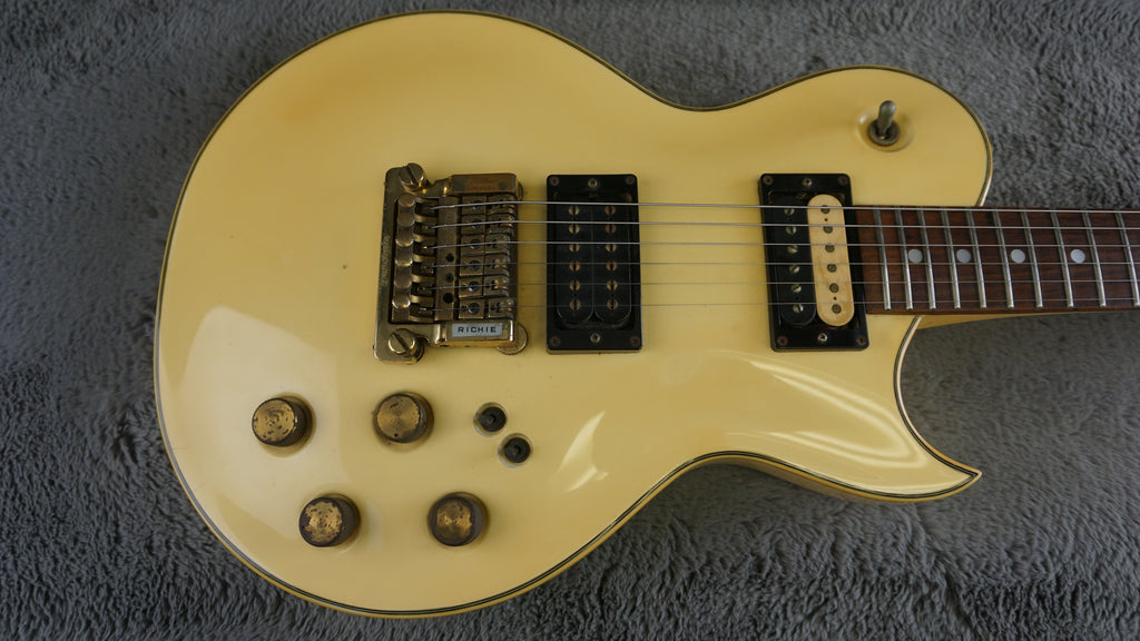 Aria Pro II PE-R80 Made in Japan Electric Guitar Ivory White