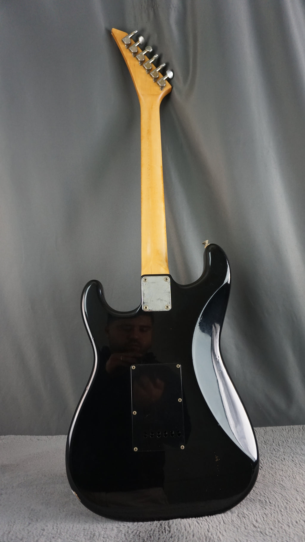 Greco Super Power HSS Strat Style MIJ Electric Guitar Black 1980s Japan