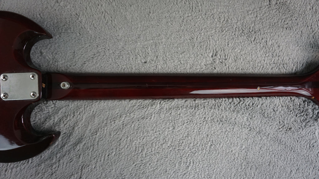 Greco SG-Style Bass MIJ Cherry Red Vintage Short Scale Bass Guitar