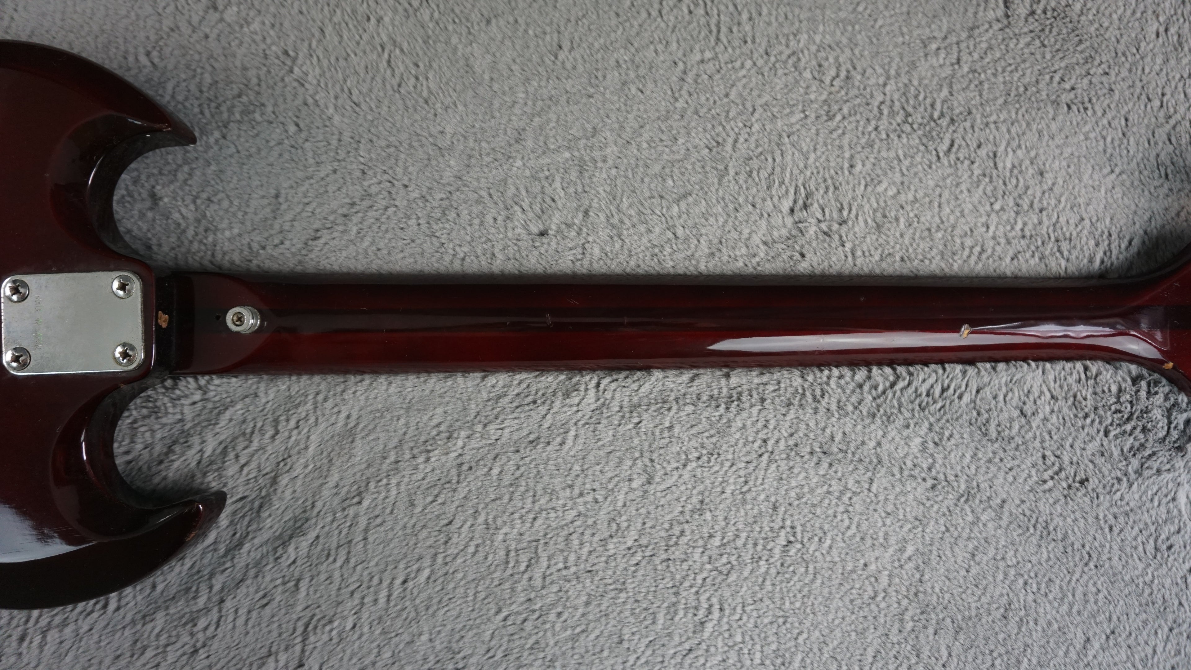 Greco SG-Style Bass MIJ Cherry Red Vintage Short Scale Bass Guitar