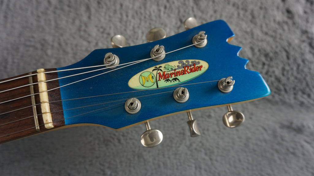 MarineRider Mosrite Ventures Model w/ Built In Amp - Blue
