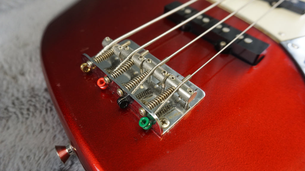 94-95 Fender Japan Jazz Bass Candy Apple Red w/ Gig Bag