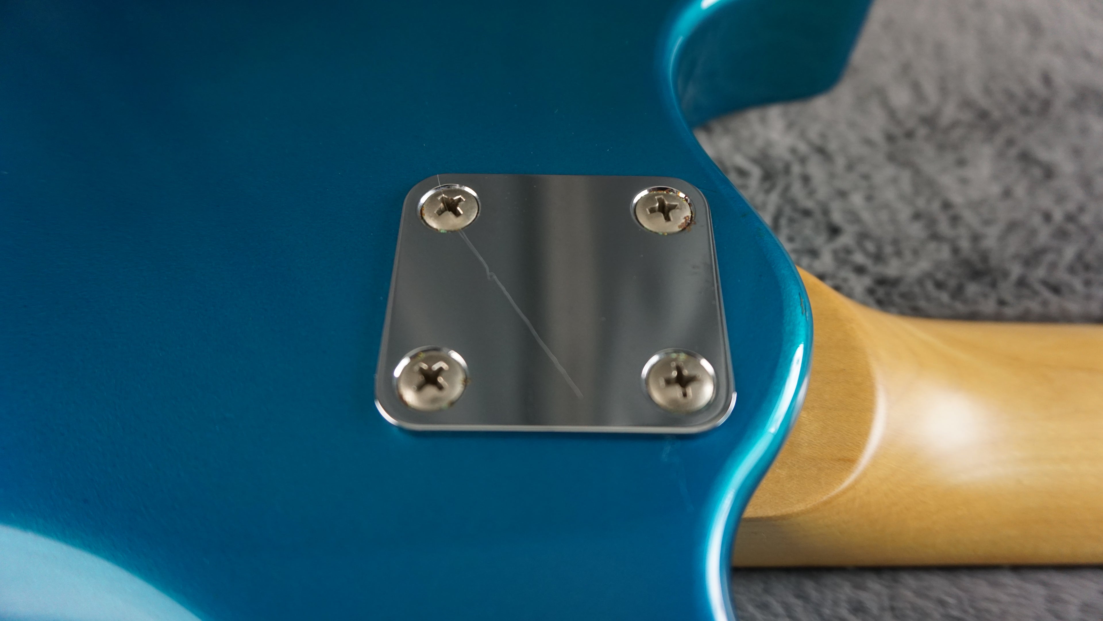 MarineRider Mosrite Ventures Model w/ Built In Amp - Blue