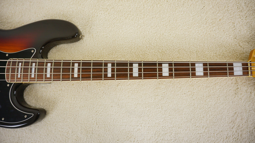 Fender Japan JB-75 Jazz Bass w/ Badass II Bridge – 3-Tone Sunburst 02-04