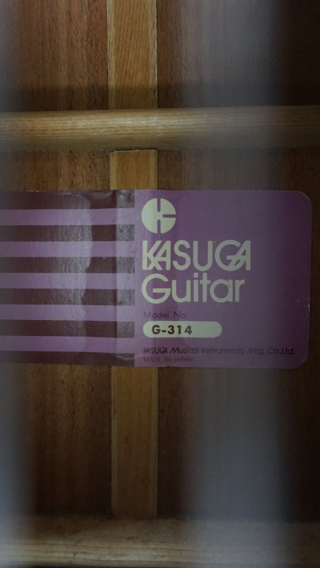 Kasuga G-314 Classical Acoustic Guitar Made in Japan w/ Hard Case