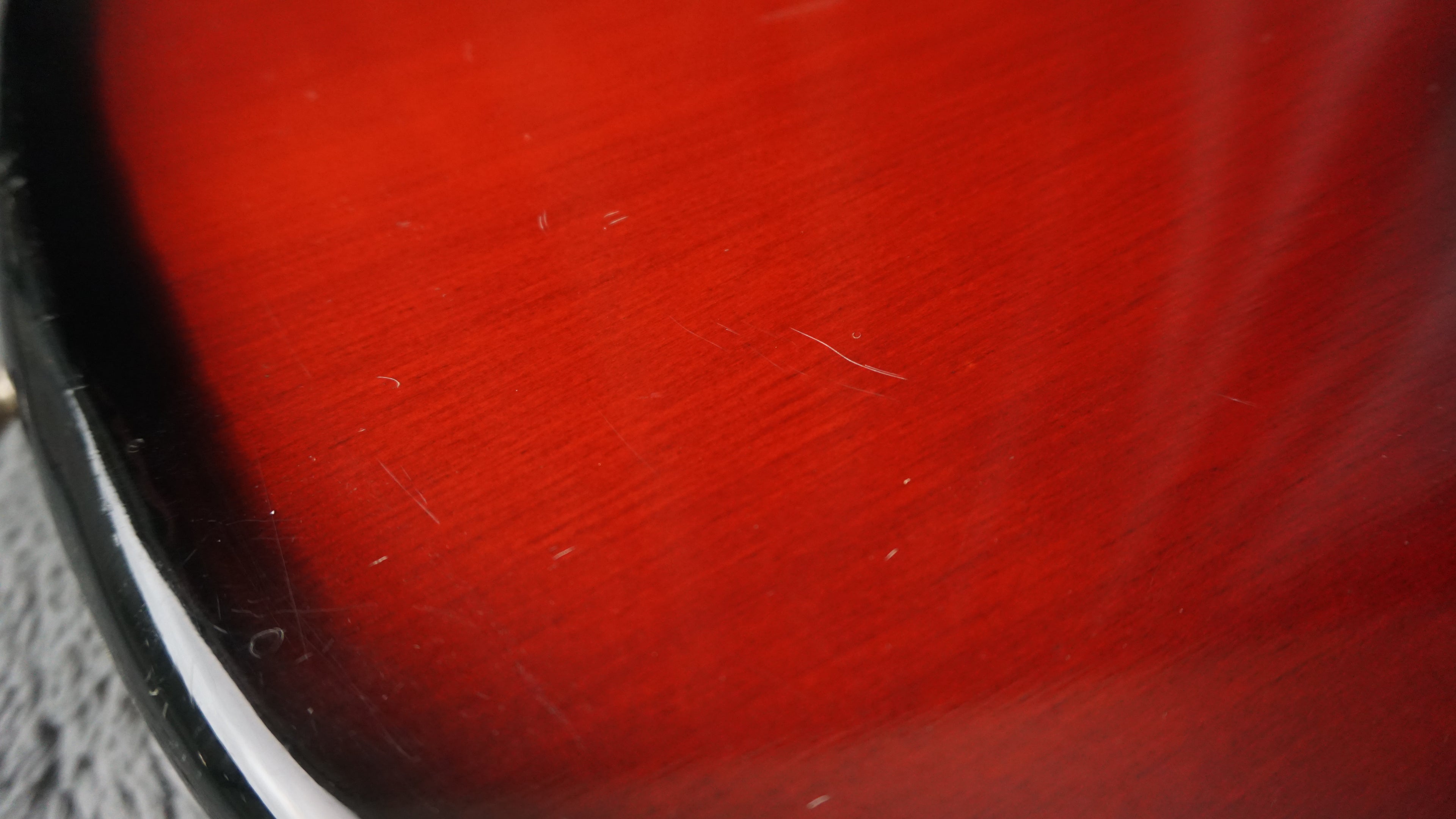 Vintage 1970s Made in Japan Bass Guitar Redburst w/ Dual Pickups & Original Electronics