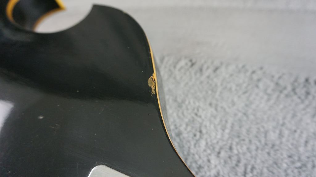 Firstman Liverpool Violin Guitar - Black - Hollow Body Japan