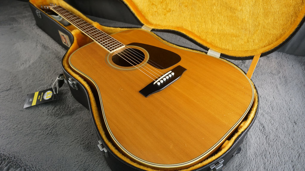 Morris MD-505 Vintage MIJ Dreadnought Acoustic Guitar w/ Hard Case