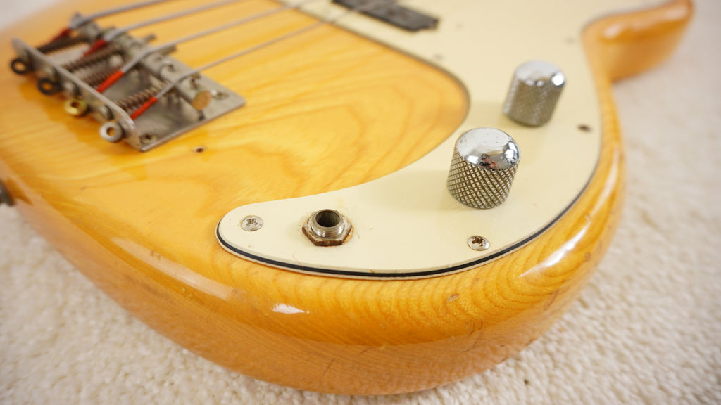Greco Mercury Bass Vintage MIJ Electric Bass Natural Ash 1978 w/ Hard Case