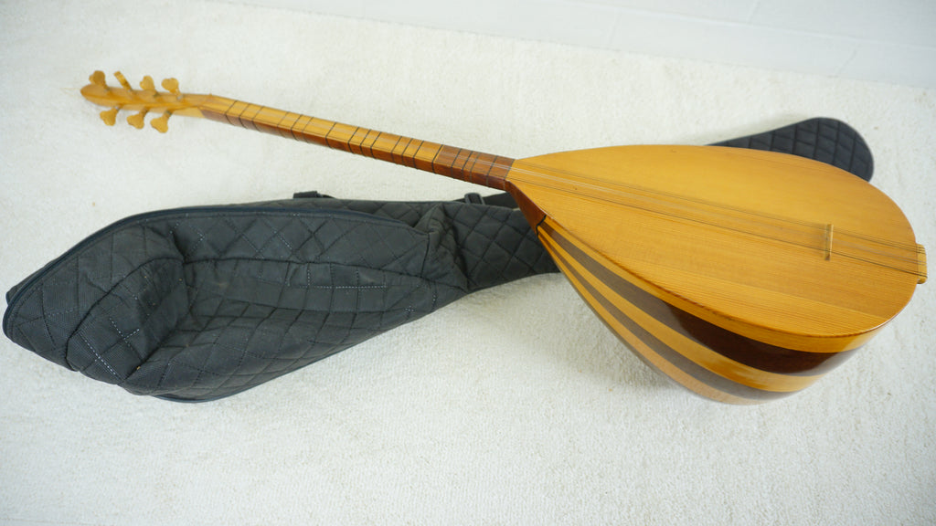 Turkish Baglama Saz Long Neck Folk Lute Handmade String Instrument
