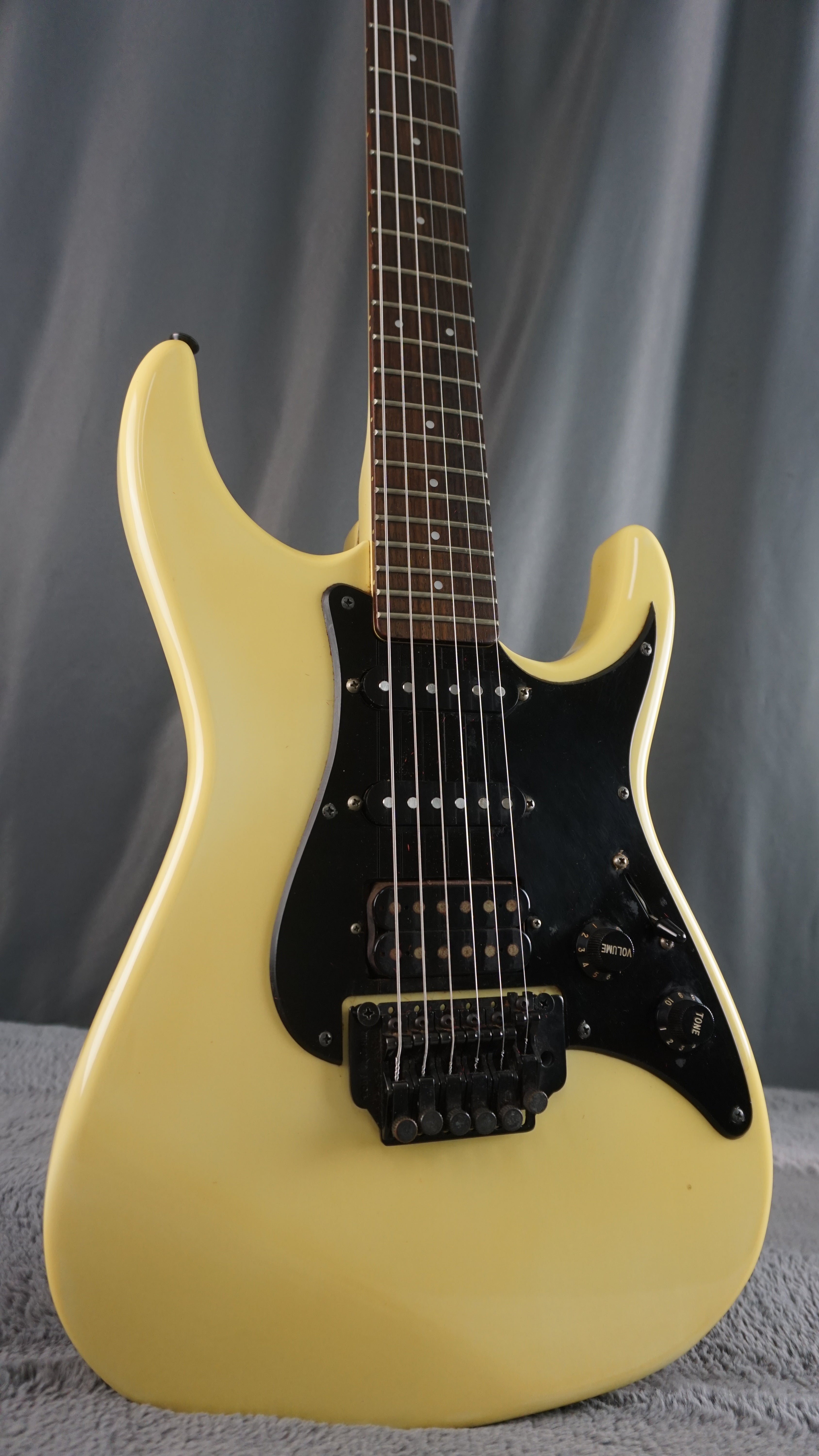 Fernandes HSS Electric Guitar - Vintage White - Japan w/ Hard Case