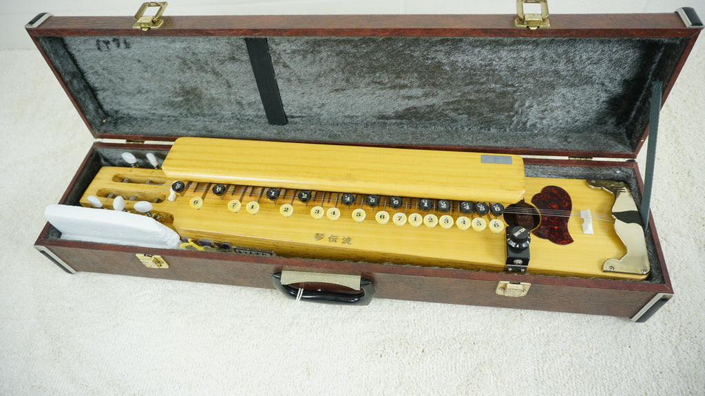 Japanese Electric Taishogoto Nagoya Harp w/ Volume Control & Hard Case