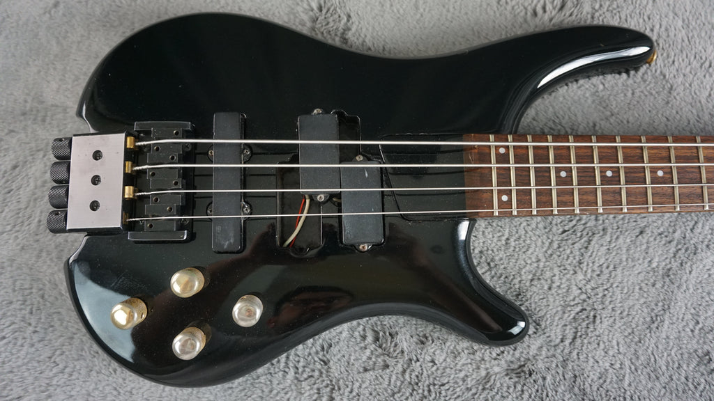 Fernandes Headless Bass MIJ Black w/ EMG PJ Pickups Vintage