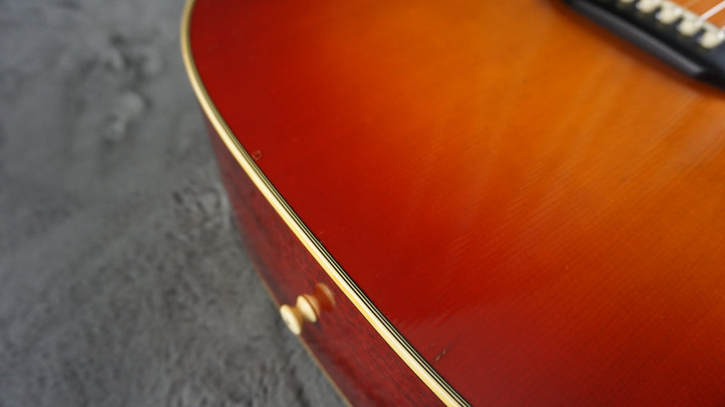 Morris MWH-03-RS MIJ Dreadnought Acoustic Guitar w/ Hard Case