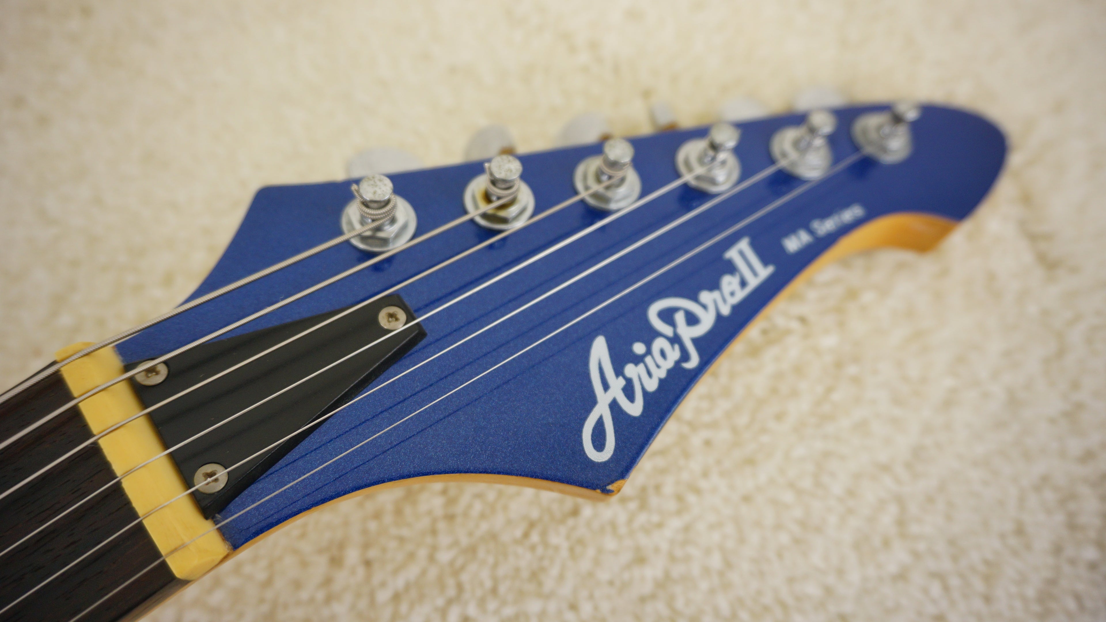 Aria Pro II MA Series Metallic Blue HSS Electric Guitar