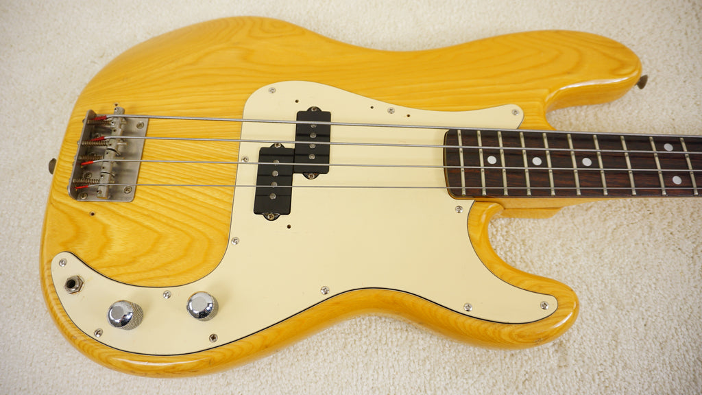 Greco Mercury Bass Vintage MIJ Electric Bass Natural Ash 1978 w/ Hard Case