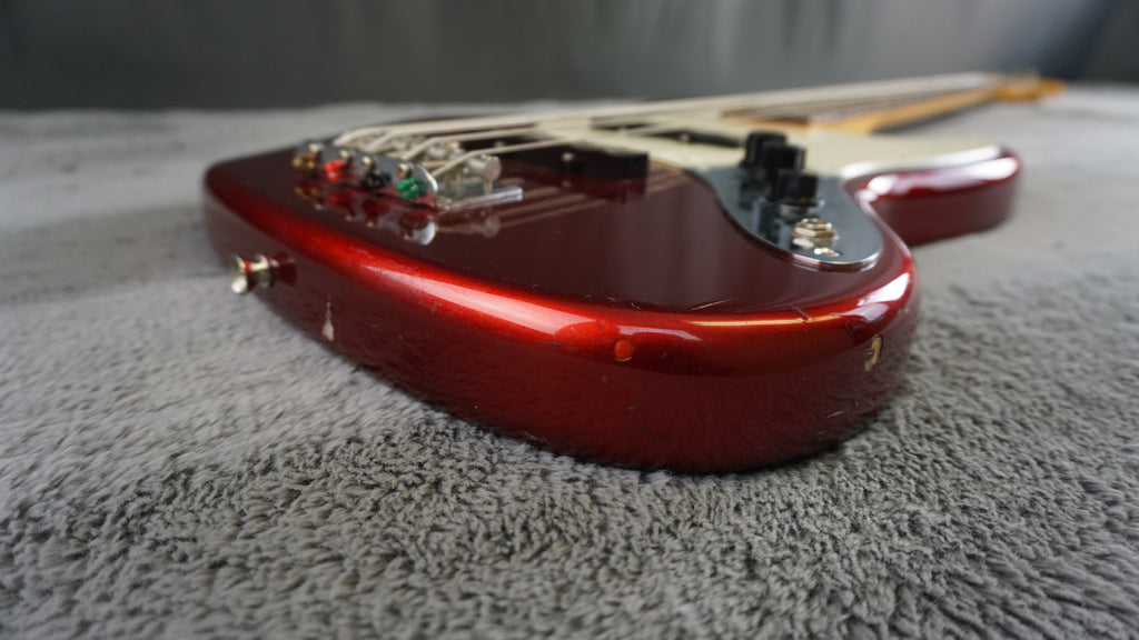 94-95 Fender Japan Jazz Bass Candy Apple Red w/ Gig Bag