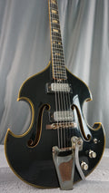 Firstman Liverpool Violin Guitar - Black - Hollow Body Japan