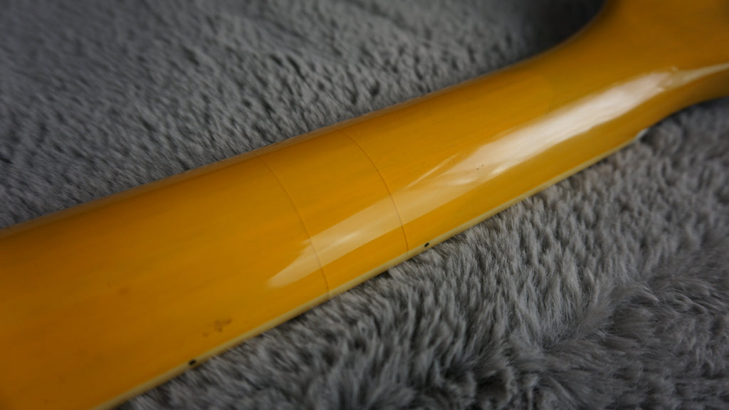 Blitz by Aria Pro II Leopard Transparent TV Yellow Single Cut P90 MIJ