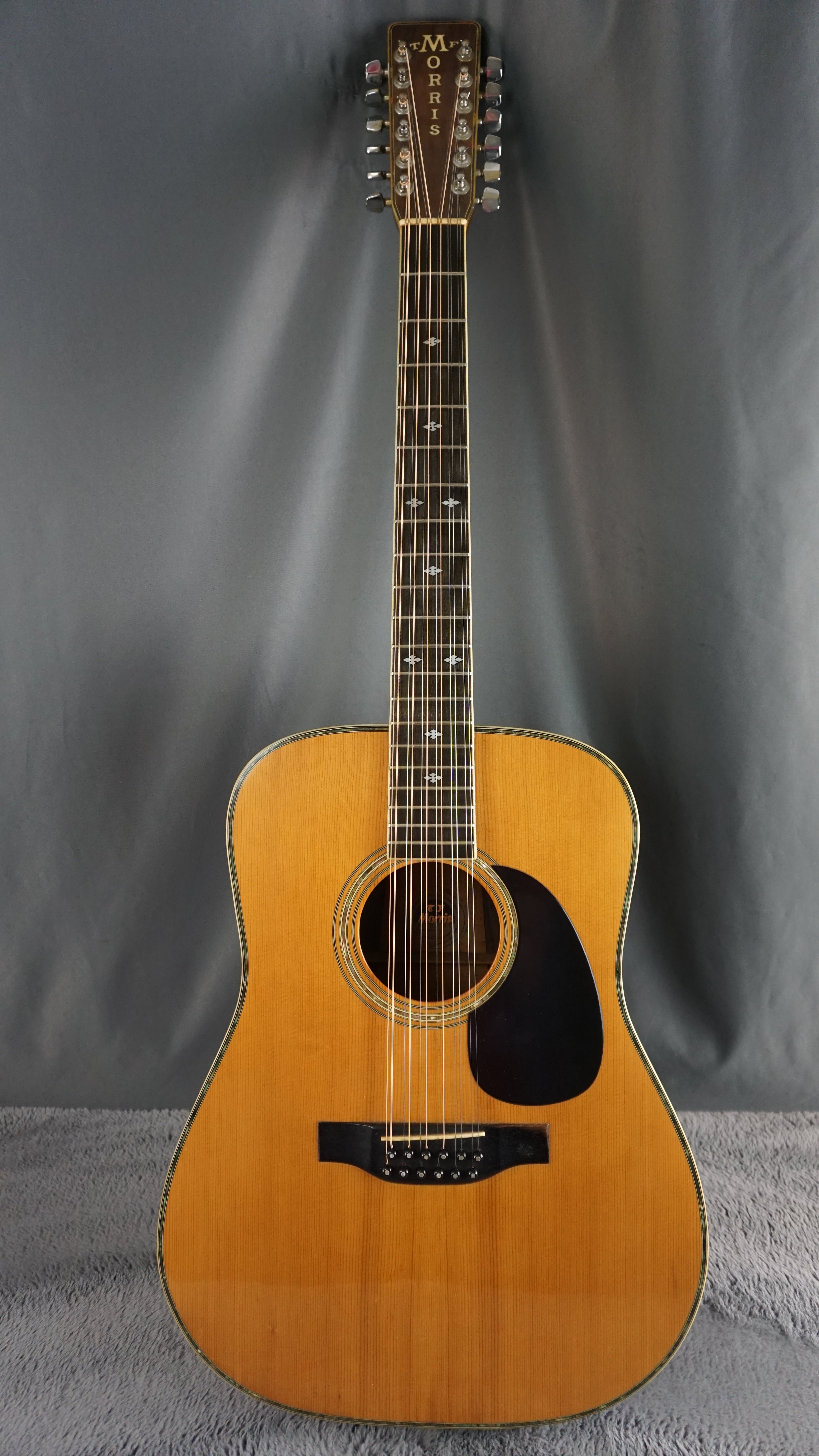 Morris B-60 MIJ 12-String Acoustic w/ 3-Piece Rosewood Back w/ OHSC