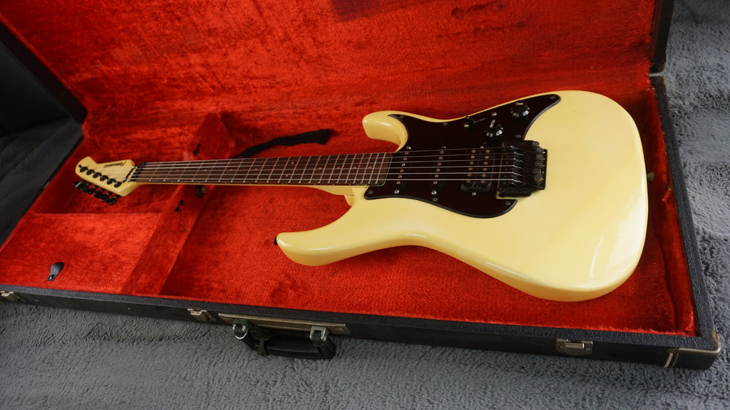 Fernandes HSS Electric Guitar - Vintage White - Japan w/ Hard Case