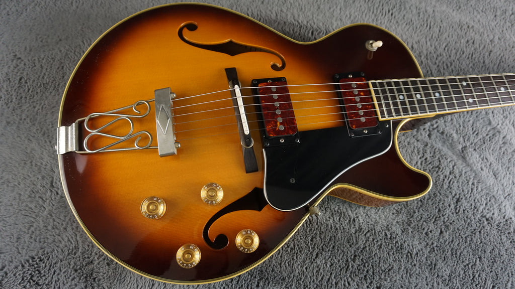 Terada HM Semi Hollowbody Electric Guitar Sunburst - Japan w/ Case