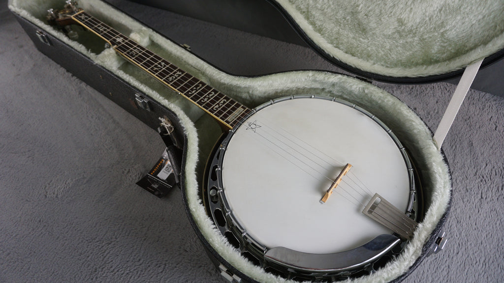 Tokai Hummingbird 5-String Resonator Banjo MIJ w/ D-Tuners & Hard Case