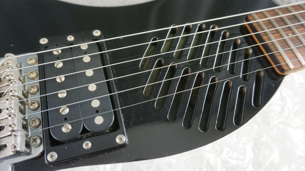 Marine Rider Mosrite Ventures Model with Built In Amp Black