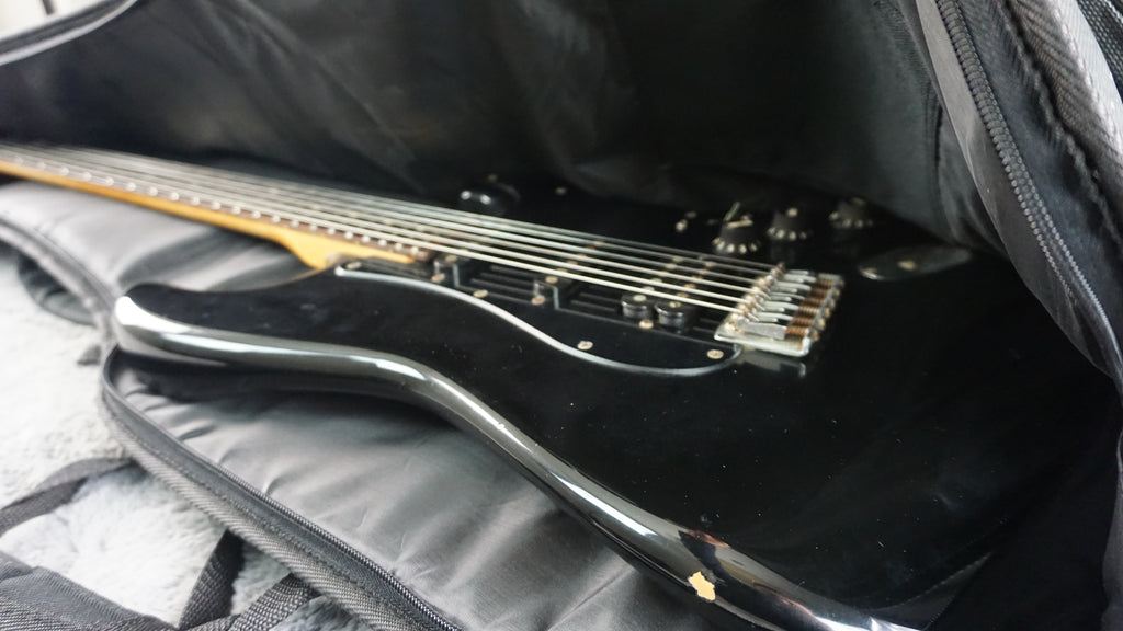 Greco Super Power HSS Strat Style MIJ Electric Guitar Black 1980s Japan