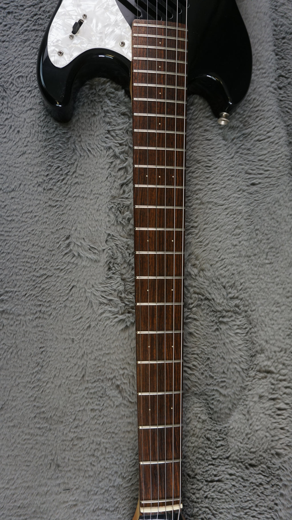 Marine Rider Mosrite Ventures Model with Built In Amp Black