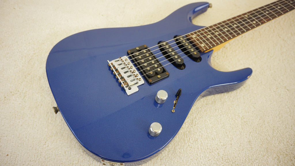 Aria Pro II MA Series Metallic Blue HSS Electric Guitar