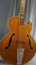 Vintage MIJ Hollow Body Archtop Guitar Natural Finish Japan w/ Restored Hardware