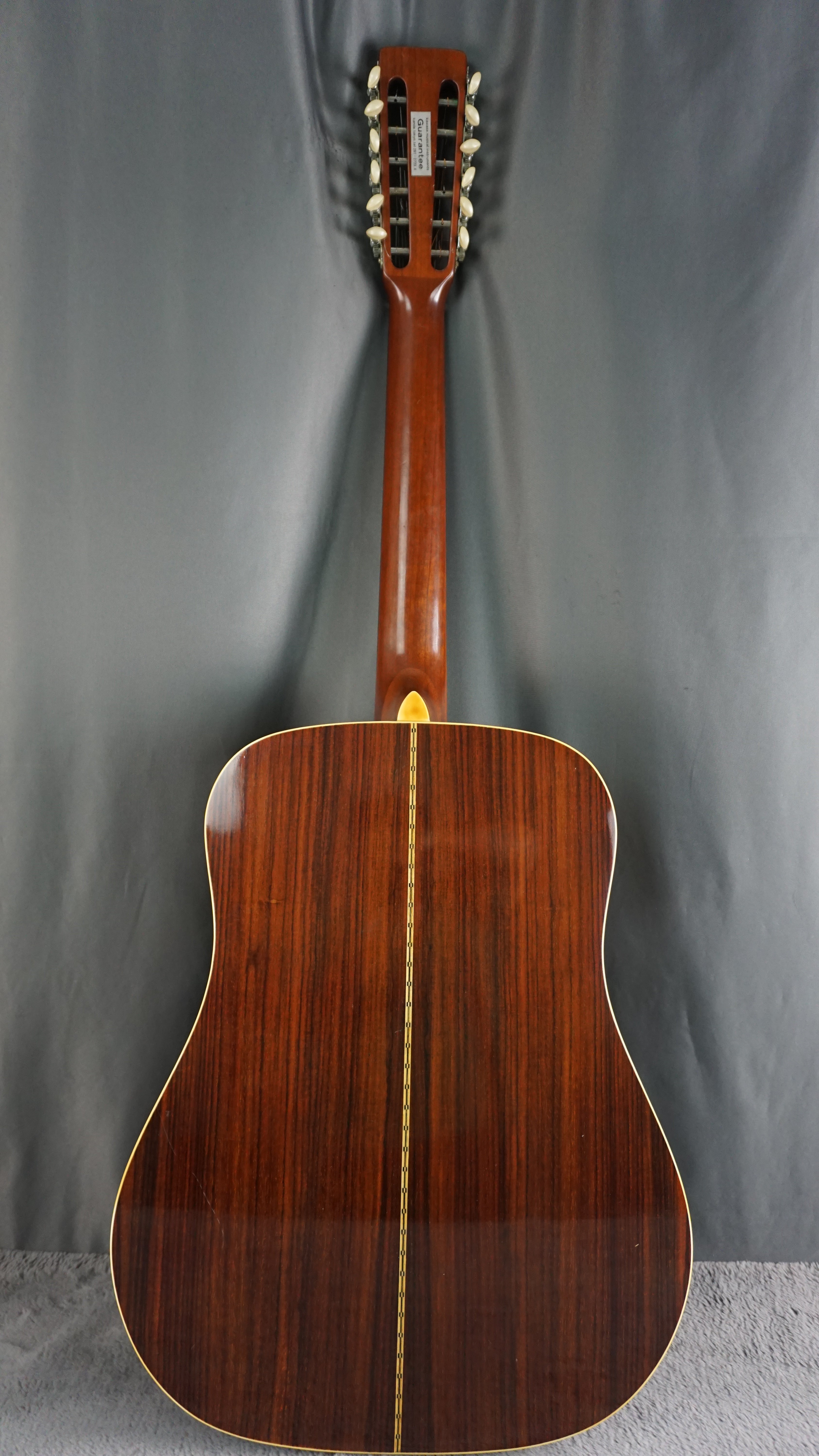 Vintage Jumbo 12-String Acoustic Guitar Japan Made w/ Hard Case