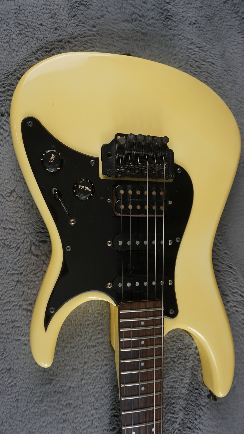Fernandes HSS Electric Guitar - Vintage White - Japan w/ Hard Case