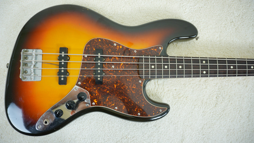 1993 Squier Silver Series Jazz Bass MIJ 3-Tone Sunburst Fujigen Japan