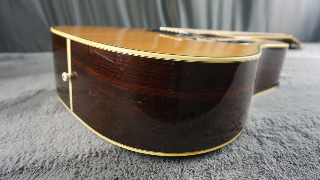 Three S W-300D Vintage Japanese Dreadnought Acoustic Guitar w/ OHSC Nagoya Japan