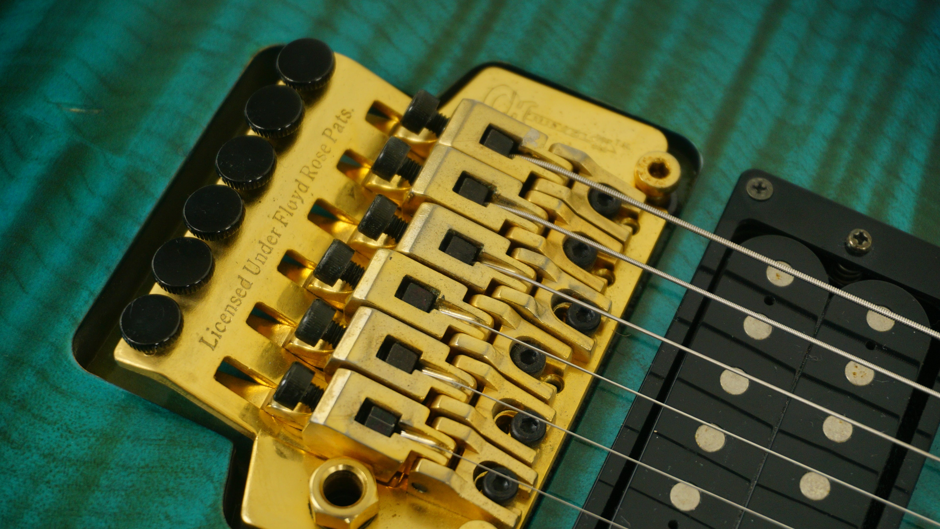 1995 Charvel SD-50 Made in Japan Trans Blue Burst HSS Electric Guitar