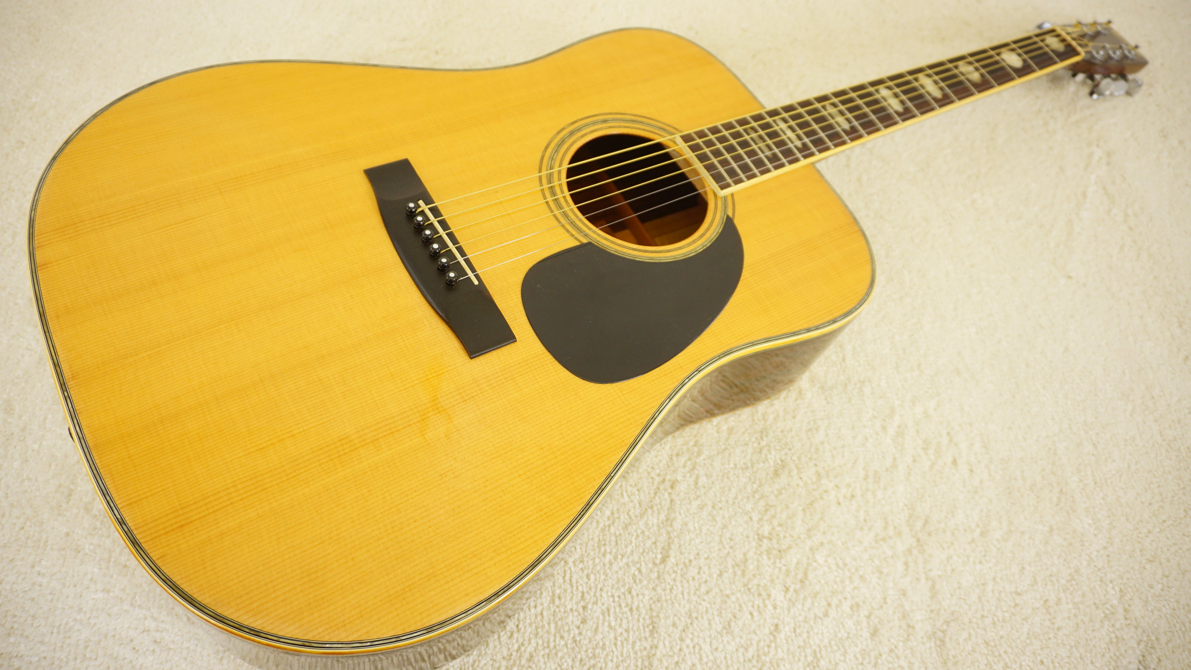 1973 Morris W-40 Vintage Japanese Dreadnought Acoustic Guitar w/ Hard Case