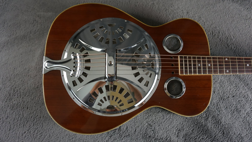 Suzuki Round Neck Resonator Style Acoustic Guitar w/ Gig Bag Japan