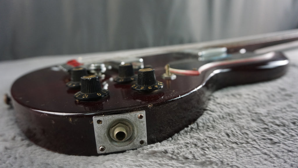 Greco SG-Style Bass MIJ Cherry Red Vintage Short Scale Bass Guitar