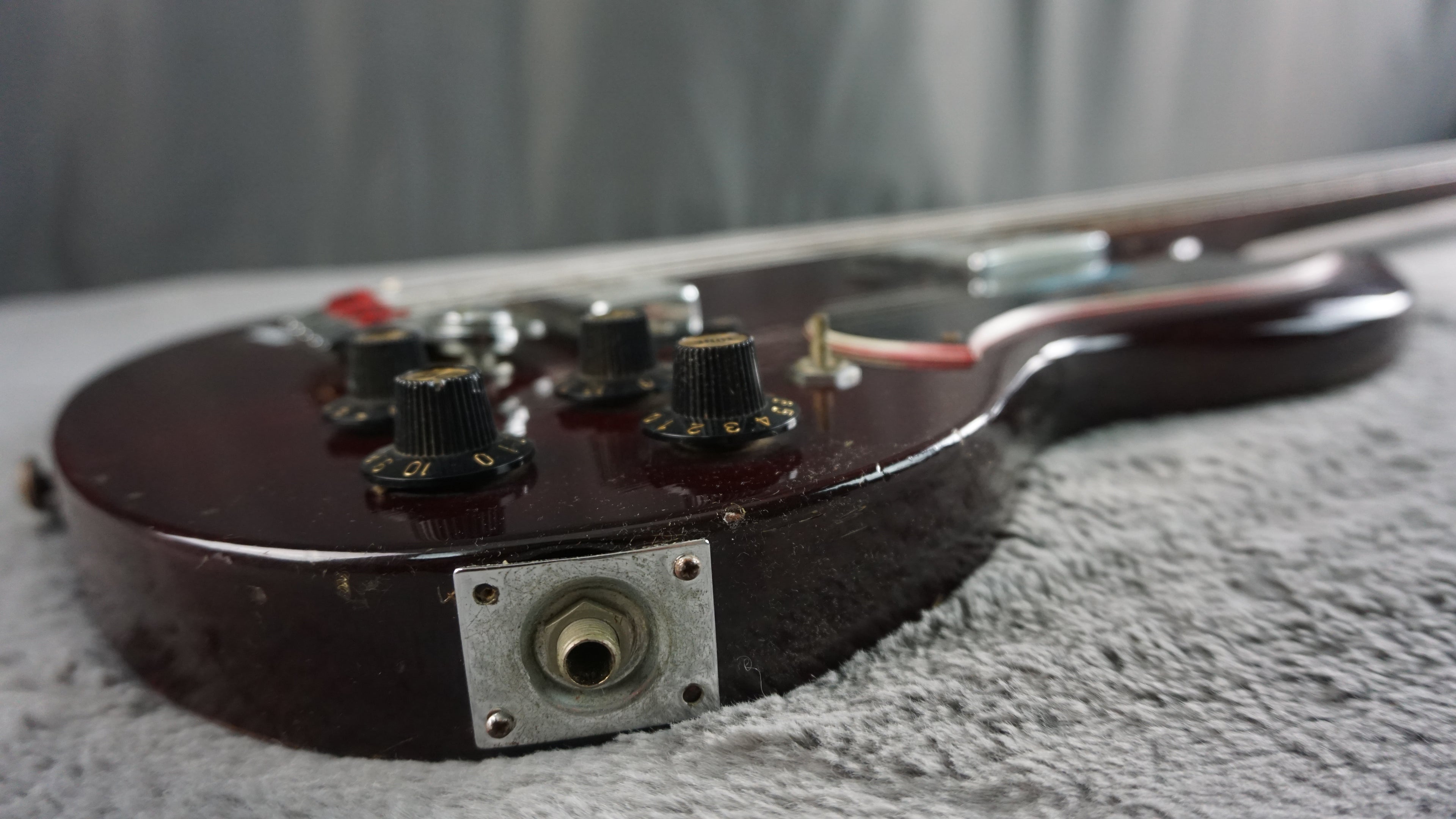 Greco SG-Style Bass MIJ Cherry Red Vintage Short Scale Bass Guitar