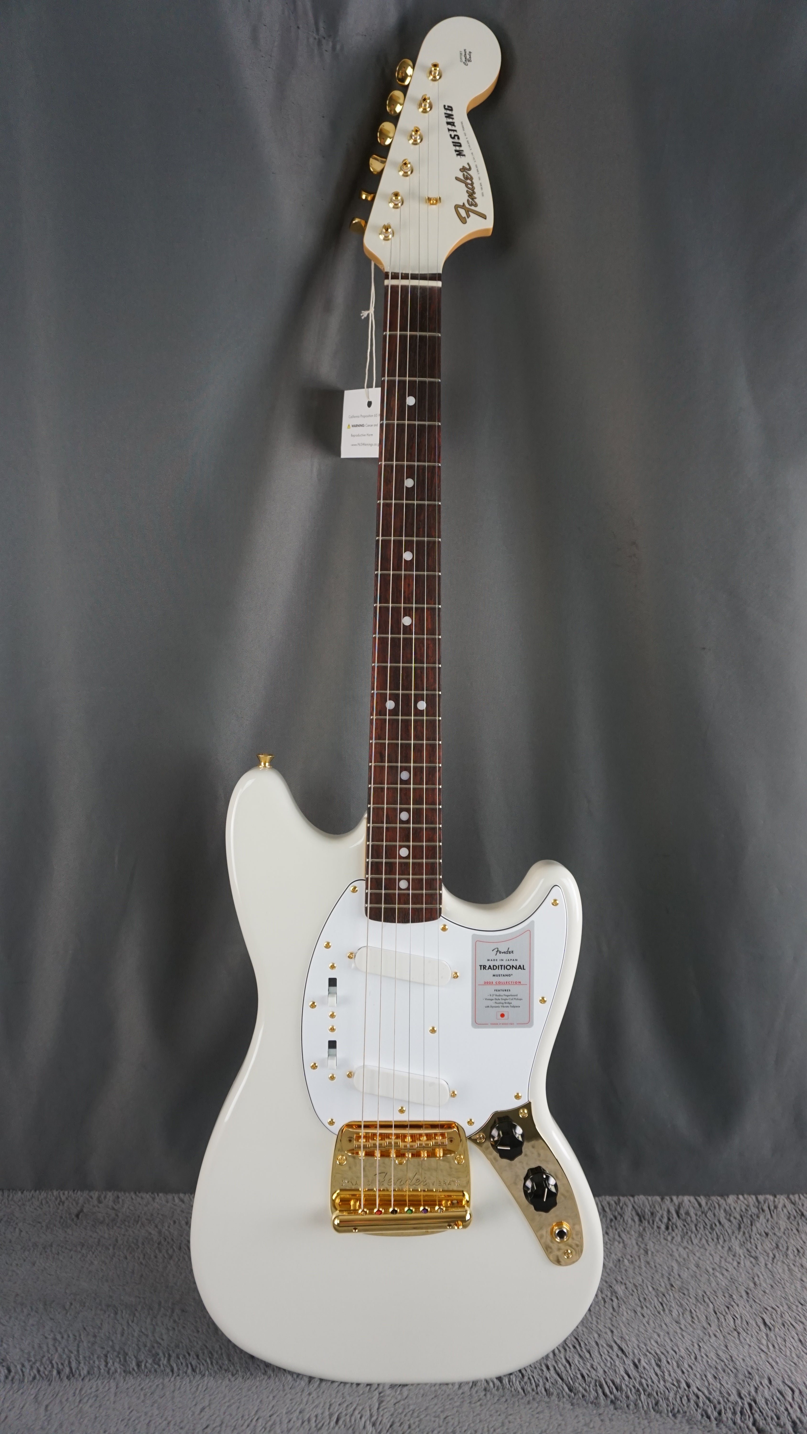 Fender Traditional Mustang 2025 Collection Japan White Pearl Rosewood w/ Gold Hardware