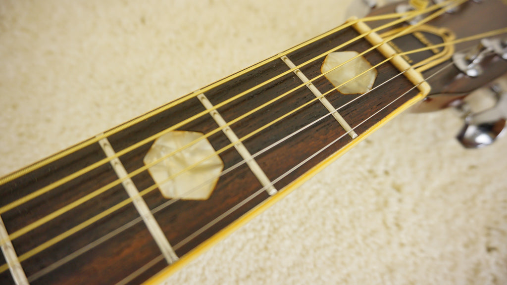 1973 Morris W-40 Vintage Japanese Dreadnought Acoustic Guitar w/ Hard Case