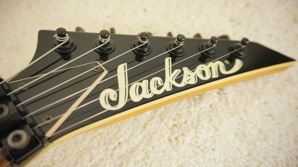Jackson RR3 Rhoads Made in Japan Transparent Black Flame Top w/ Floyd Rose & Seymour Duncan Pickups