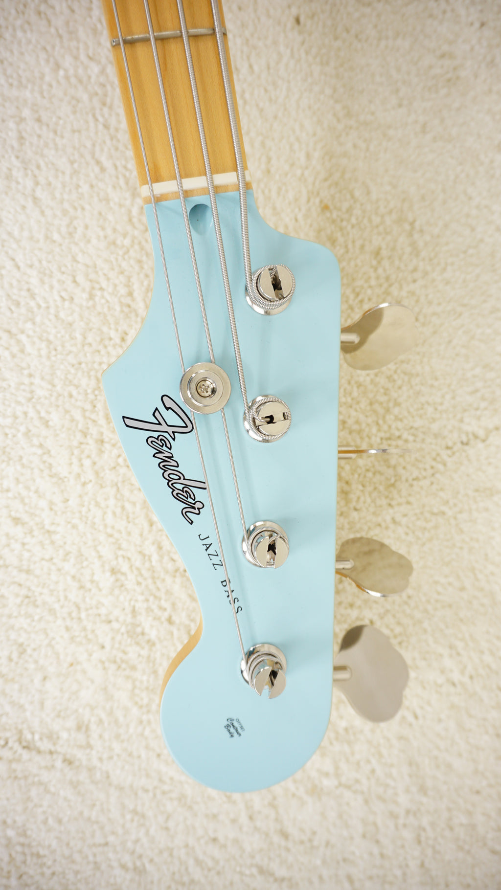 Fender Japan FSR Collection Hybrid II Jazz Bass 2025 - Daphne Blue Matching Headstock