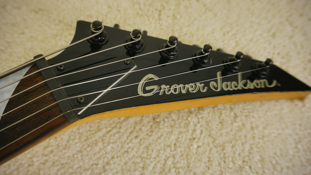 1998 Grover Jackson RR-CU50Q Rhoads Transparent Red Quilt MIJ w/ Jackson Hard Case