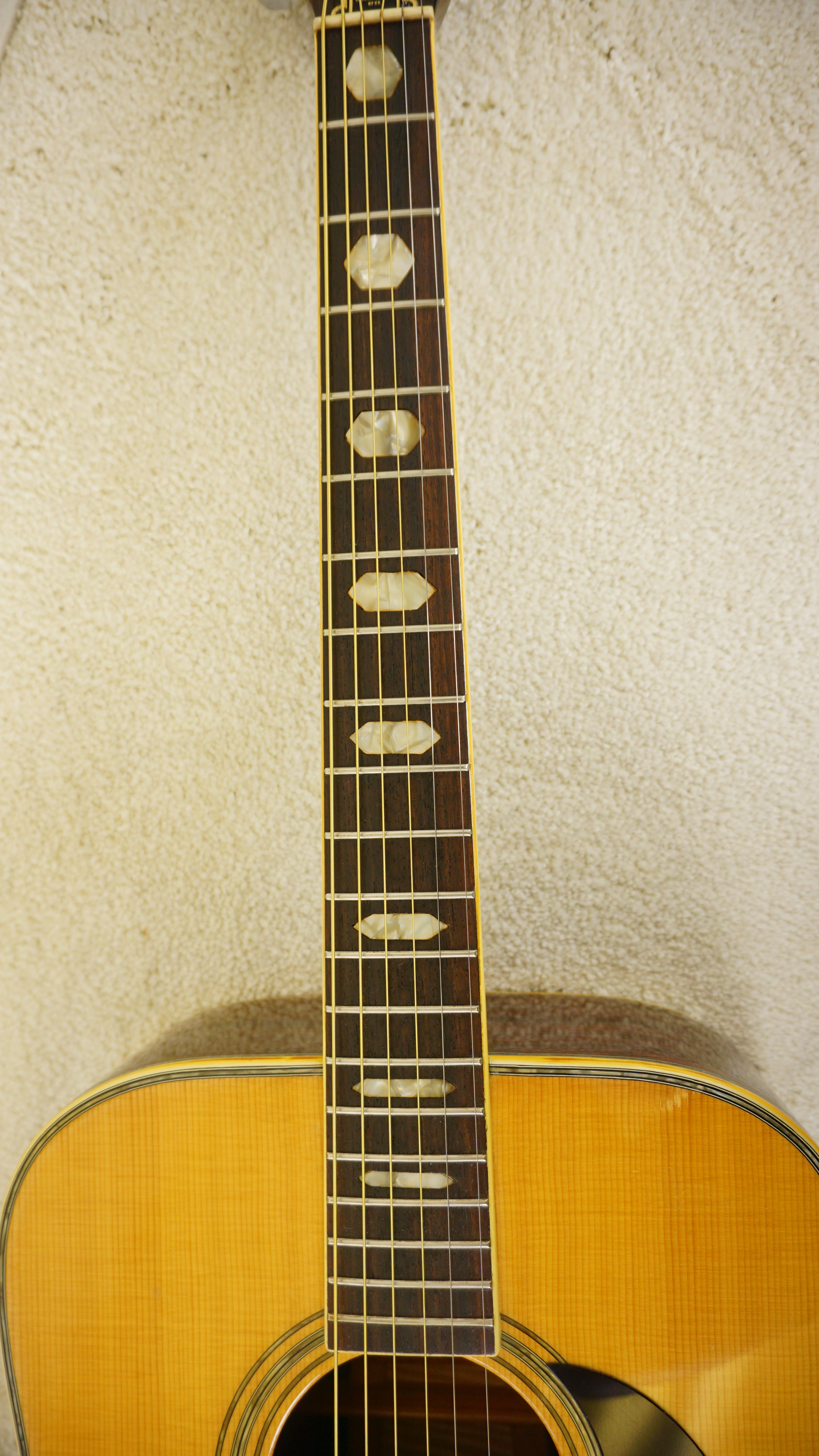 1973 Morris W-40 Vintage Japanese Dreadnought Acoustic Guitar w/ Hard Case