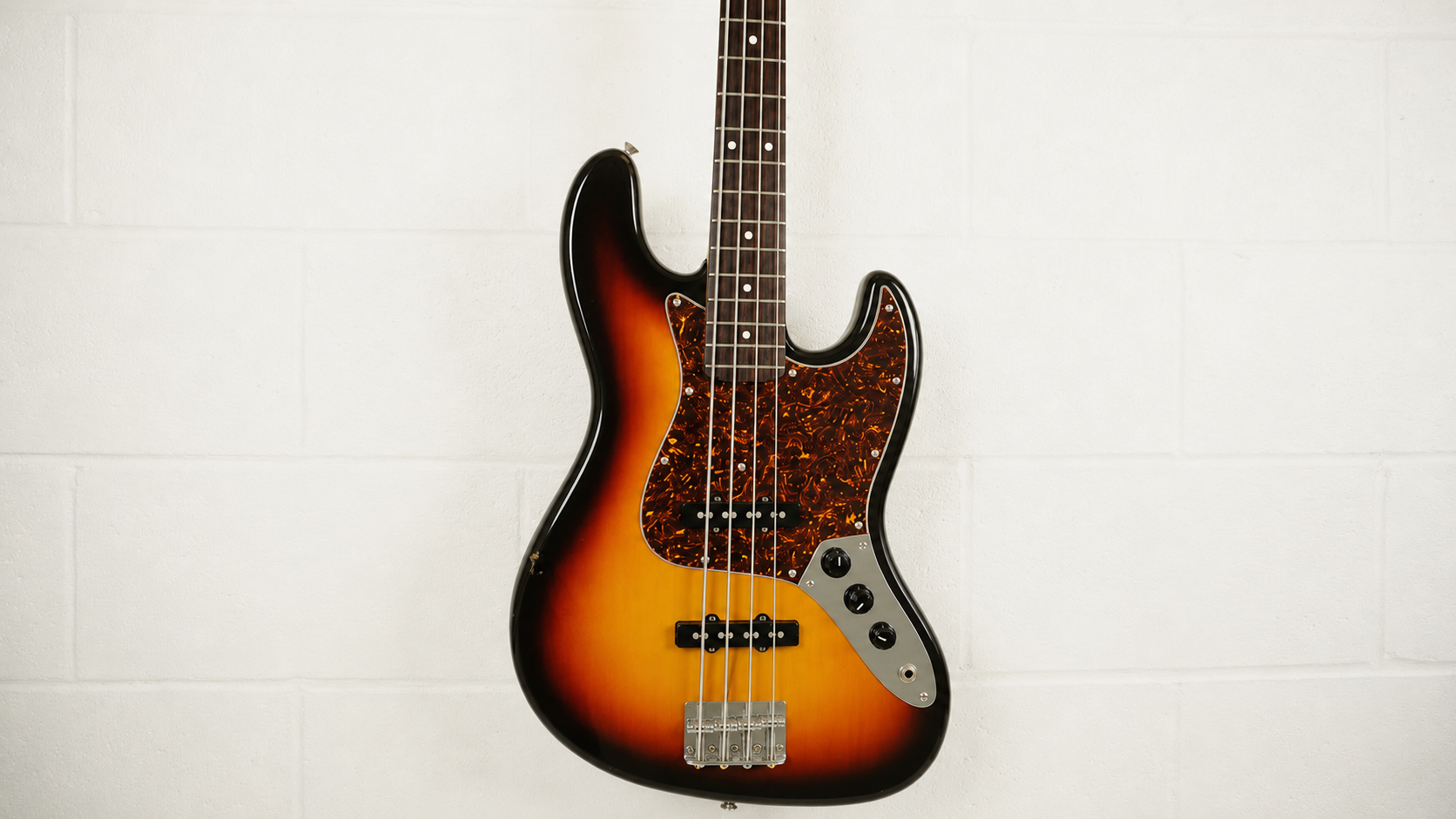 1993 Squier Silver Series Jazz Bass MIJ 3-Tone Sunburst Fujigen Japan